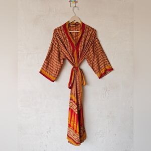 Elegant silky kimono